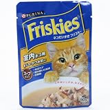 フリスキーパウチ　室内ネコ用　まぐろ・かつお節入　スープ仕立て　60g