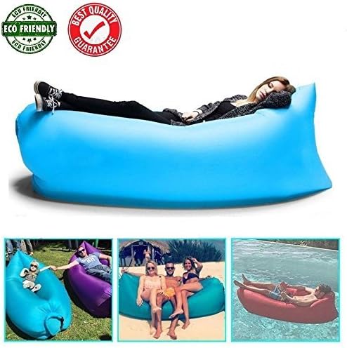 Hangout Bag Inflatable Air Sleeping Bag Infaltable Lounger Air Boat By LLUNC