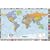 MAP OF THE WORLD WITH FLAGS IND HUGE LAMINATED / ENCAPSULATED POSTER Measures 36 X 24 Inches (91.5 X 61 CM)