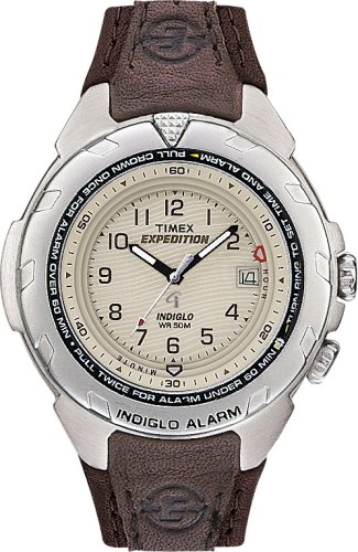 Timex Mens Expedition Brown Leather Strap Watch - T47902PF