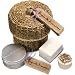 Scottish Fine Soaps Highland Aromatics Coorie In Basket Gift Set Body Butter 100gm Soap & Lavender Bath Fizz 80gm