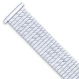Men's Expansion Stretch Watch Band - Silver (fits 16mm to 21mm)