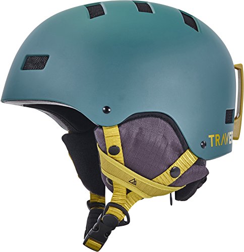 Traverse Sports Dirus Convertible Ski & Snowboard/Bike & Helmet, Matte Cypress, Large (59-63cm)