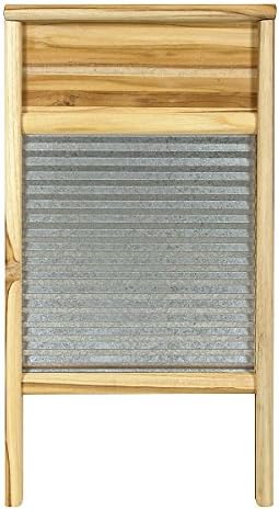Columbus Washboard 3020 Galvanized Washboard Teak 12-7/16x23-3/4 Inches
