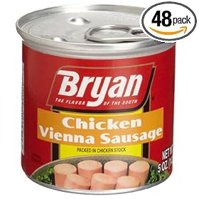 Bryan Chicken Vienna Sausage, 5-Ounce Cans (Pack of 48)