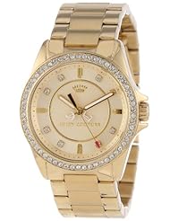 Juicy Couture Womens 1901076 Stella Mini Gold Plated Bracelet Watch