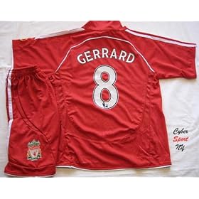 F.C. LIVERPOOL GERRARD Kids Soccer Jersey Youth XSmall Age 4