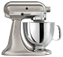 KitchenAid KSM152PSNK Custom Metallic Series 5-Quart Mixer, Brushed Nickel