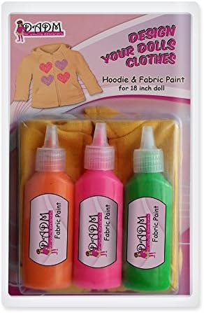 Doll Clothes Kit, for the Young Fashion Designer, Blank Hoodie & Fabric Paint, Fits 18 Inch Doll (1-pack)