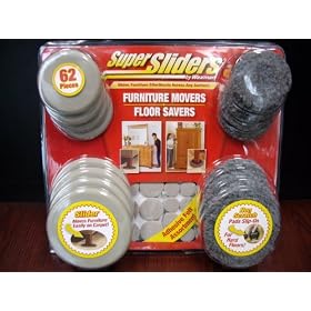 Waxman 4712795NA Reusable Sliders Moving Kit, Oatmeal