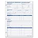 Adams Applications for Employment, 8.5 x 11 Inch, 3-Hole Punched, 50-Sheets/Pack, 2-Pack, White (9661)