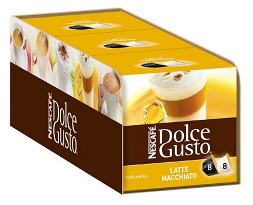 Nescafé Dolce Gusto Latte Macchiato, 3er Pack (48 Kapseln)
