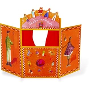 Vilac Wooden Orange Puppet Theatre