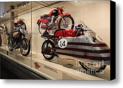 Classic Italian Motorcycles . 1956 Ducati Meccanica 125cc Gran Sport Marianna . 5D16980 Canvas Pr...