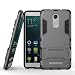Chevron RDMINOTE3_MLTARY_GREY_1 Back Cover Case for Xiaomi RedMi Note 3 (Grey) [Military Grade Version 2.0 With Kick Stand Hybrid Back Cover Case] RS.299.00