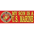 My Son Is A Marine Bumper Sticker