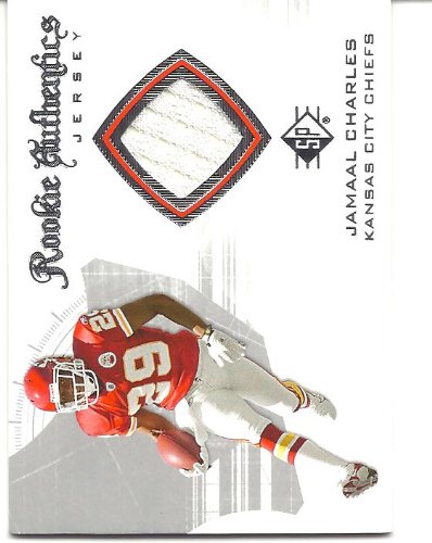 Jamaal Charles 2008 SP Authentic Retail Rookie Authentics Jersey Card #RA4 Kansas City Chiefs
