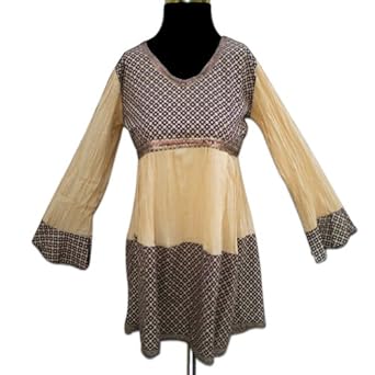 New Arrival Printed Cotton Top With Sequins From India 