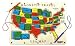 Magnetic Travel USA Map by Anatex