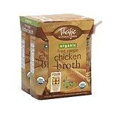 Pacific Natural Foods Organic Free Range Chicken Broth, 8-Ounce Pouches (Pack of 24)
