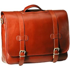 Clava Executive Porthole Flap Briefcase Bridle Cognac Leather Business Cases
