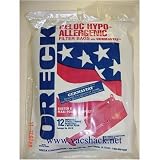 Oreck Hypo-Allergenic Filter System Bags for Compact Canisters. Fits All Housekeep Compact Canister Models, And All Buster B models, 12 Pack.