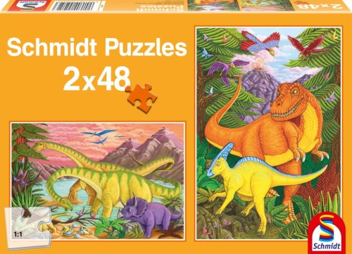 Schmidt - 55052 - Puzzle - Le Monde des Dinosaures