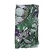Fashion Begonia Flower Ink Style Soft Voile Scarves Wrap,Green