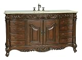 60 Spacious Large Single Bowl Martinique Bathroom Vanity