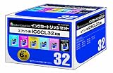 カラークリエーション EPSON IC6CL32互換 6個パック(ブラック・イエロー・マゼンタ・シアン・ライトマゼンタ・ライトシアン) NIE-IC32-6PACK