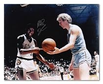 Magic Johnson Michigan State Spartans - NCAA Championship with Bird - Autographed 16x20 Photograph