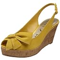 Unisa Women's Orange Slingback Wedge