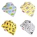 Zippy Baby Bandana Bib Absorbent Drool Bibs 4 Pack Gift Set Cute Boy Girl Unisex Stylish Animals