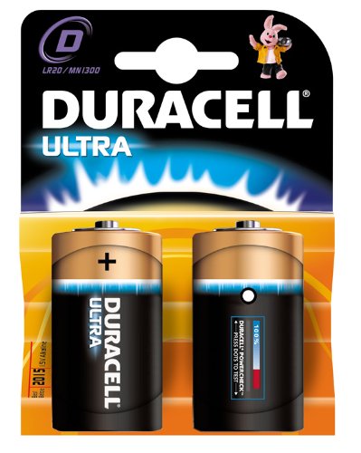 Duracell Batterie Ultra Mono D (LR20) 1,5V im 2er Pack