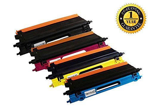 INK E-SALE TN115 TN110 Toner Cartridge Compatible for Brother HL-4070CDW HL-4040CDN HL-4040CDN MFC-9440CN MFC-9840CDW, High Yield 4 Pack (Black, Cyan, Magenta, Yellow)
