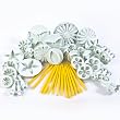 11 SETS (44 PCS) SUGARCRAFT PLUNGER CUTTERS - HEART, STAR, VEINED BUTTERFLY, DAISY, ROSE, BLOSSOM, SUNFLOWER, FLOWER, CAKE TOOLS