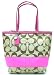 Coach Large Khaki Signature Stripe Tote Bag - 13549