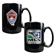 Colorado Rapids Soccer 2pc Black Ceramic Mug Set - Primary Team Logo & MLS Logo MAJOR-LEAGUE-SOCCER Soccer