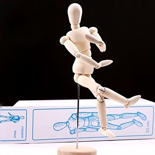 Wooden Manikin Movable Limbs Human Mannequin Model For Artists Sketching Home Decor Furnishing