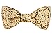 Hello Tie Men's Wooden Bowtie- Original Wood Color Bow Tie