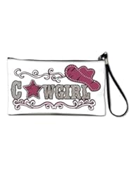 Artsmith, Inc. Clutch Bag Purse (2-Sided) Cowgirl Country Western Hat and Star