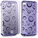 SPIRAL GEL CASE FOR TPS_IPHONE 4: PURPLE, W/LCD GUARD