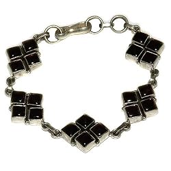 Bracelets Sterling Silver Garnet Gemstone Jewelry 7.5 inches (gnklcs315brclt)