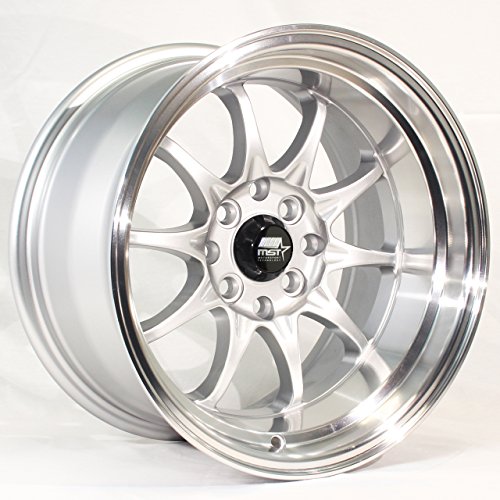 One 15x8 MST CE28 Style MT11 4x114.3 0 Silver Wheel fit Nissan Honda Acura 200SX