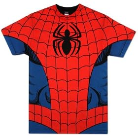 Spider-Man - Costume Tee Specialty Products T-Shirt, XL - Black