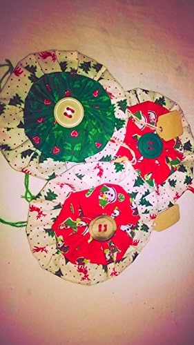 Christmas Button Yo-Yo Ornaments