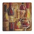 Wine Collage Small Glass Surface Saver