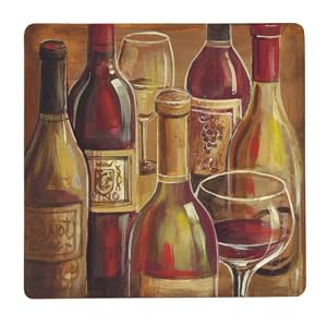 Wine Collage Small Glass Surface Saver