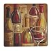 Wine Collage Small Glass Surface Saver