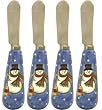 Sango Sweet Shoppe Christmas Cheese Spreaders, Set of 4
